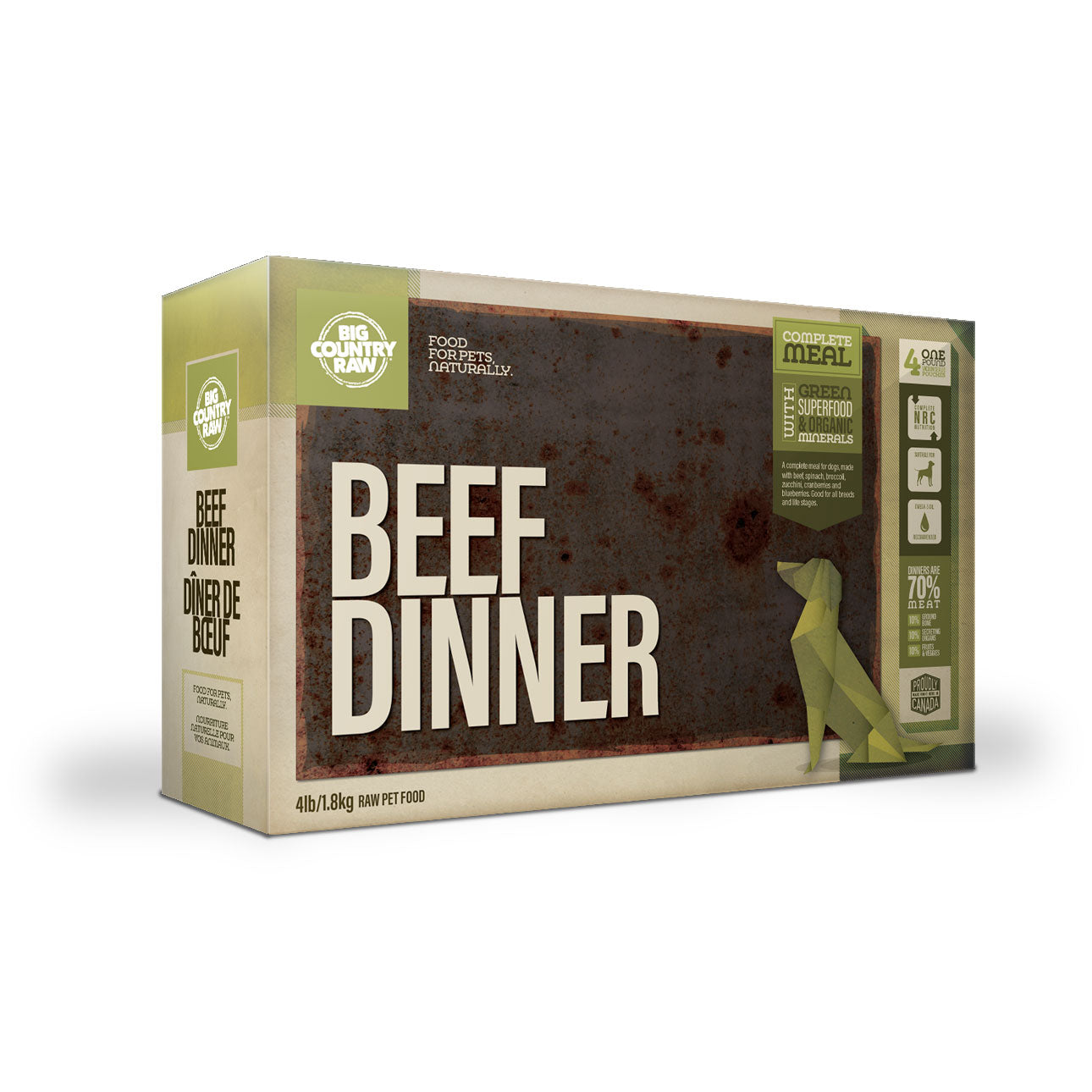 Big Country Raw Beef Dinner Carton