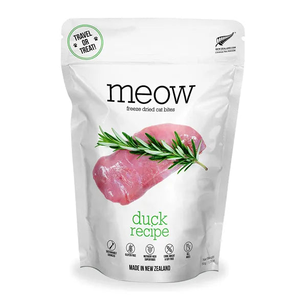 The NZ Natural Pet Food Co. Meow Freeze Dried Cat Treats - Duck