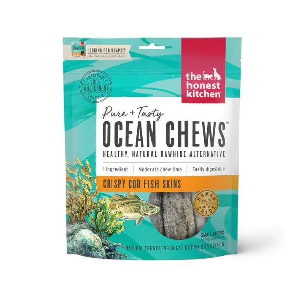 The Honest Kitchen Ocean Chews - Crispy Cod Fish Skins