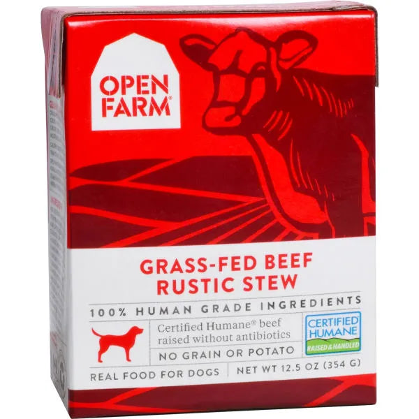 Open Farm Wet Dog Food - Grass-Fed Beef Rustic Stew