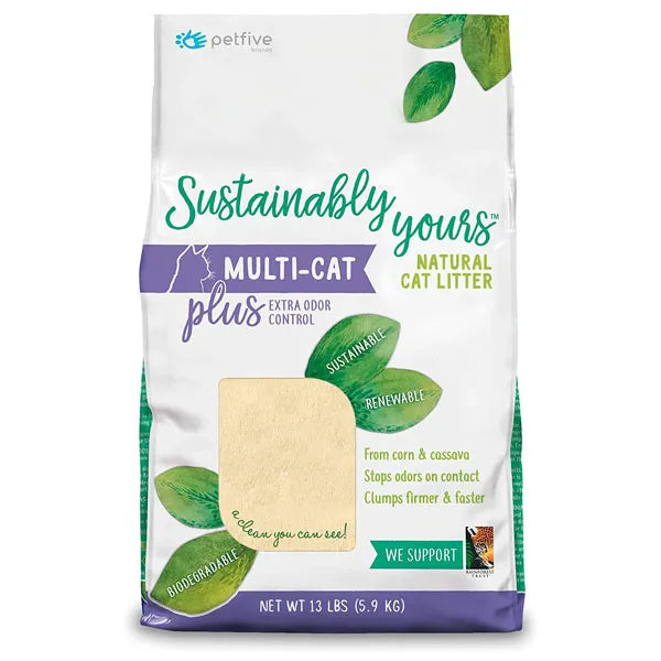 Sustainably Yours Natural Cat Litter - Multi-Cat Plus Extra Odor Control