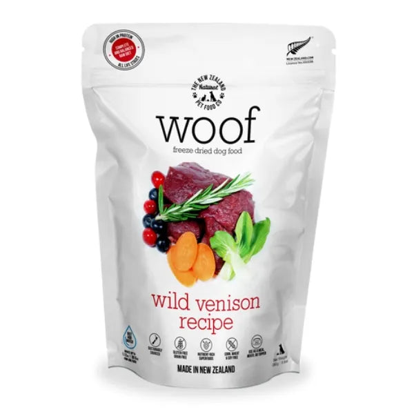 The NZ Natural Pet Food Co. Woof Freeze Dried Dog Food - Wild Venison