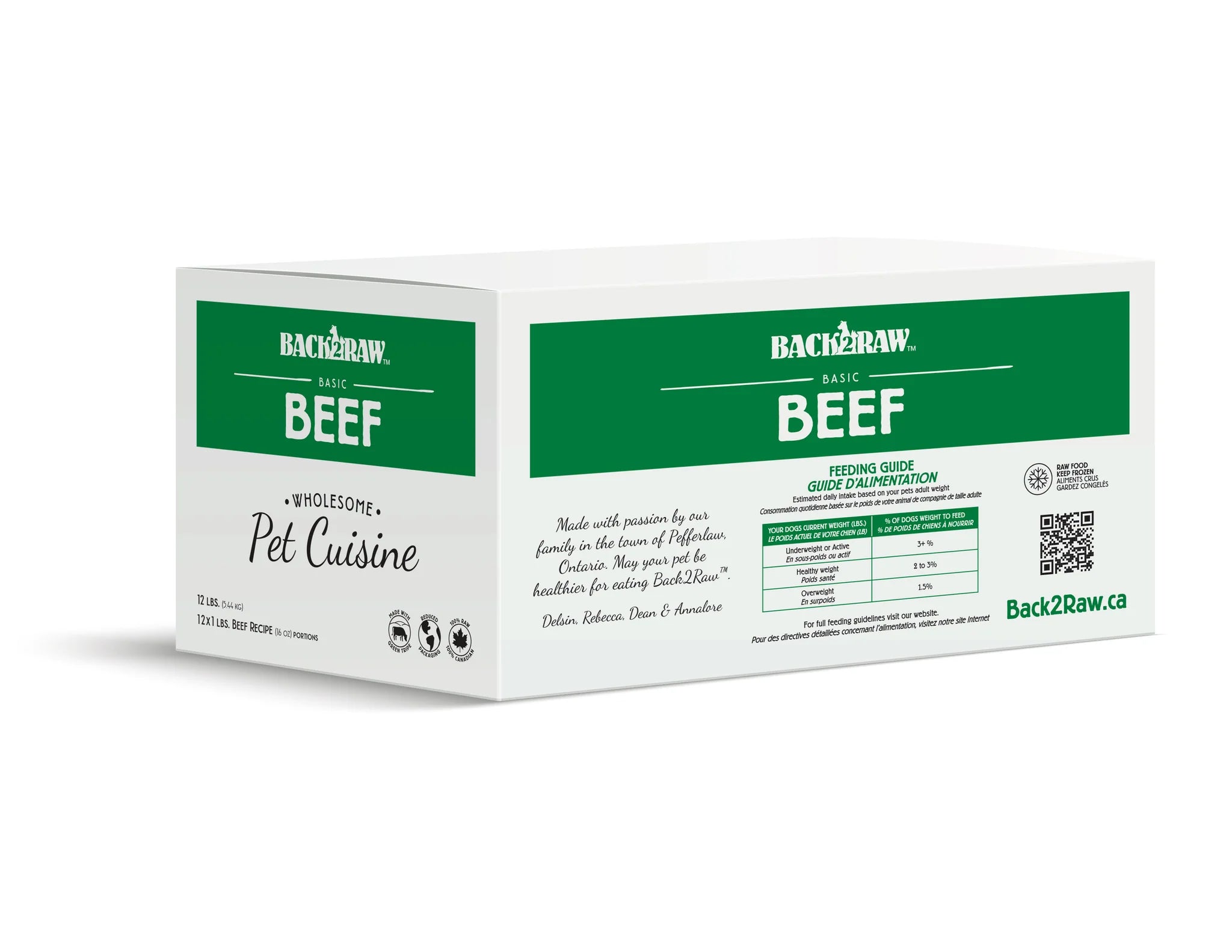 Back 2 Raw BASIC BEEF RECIPE (12LB BOX) BASIC BEEF - 12LB