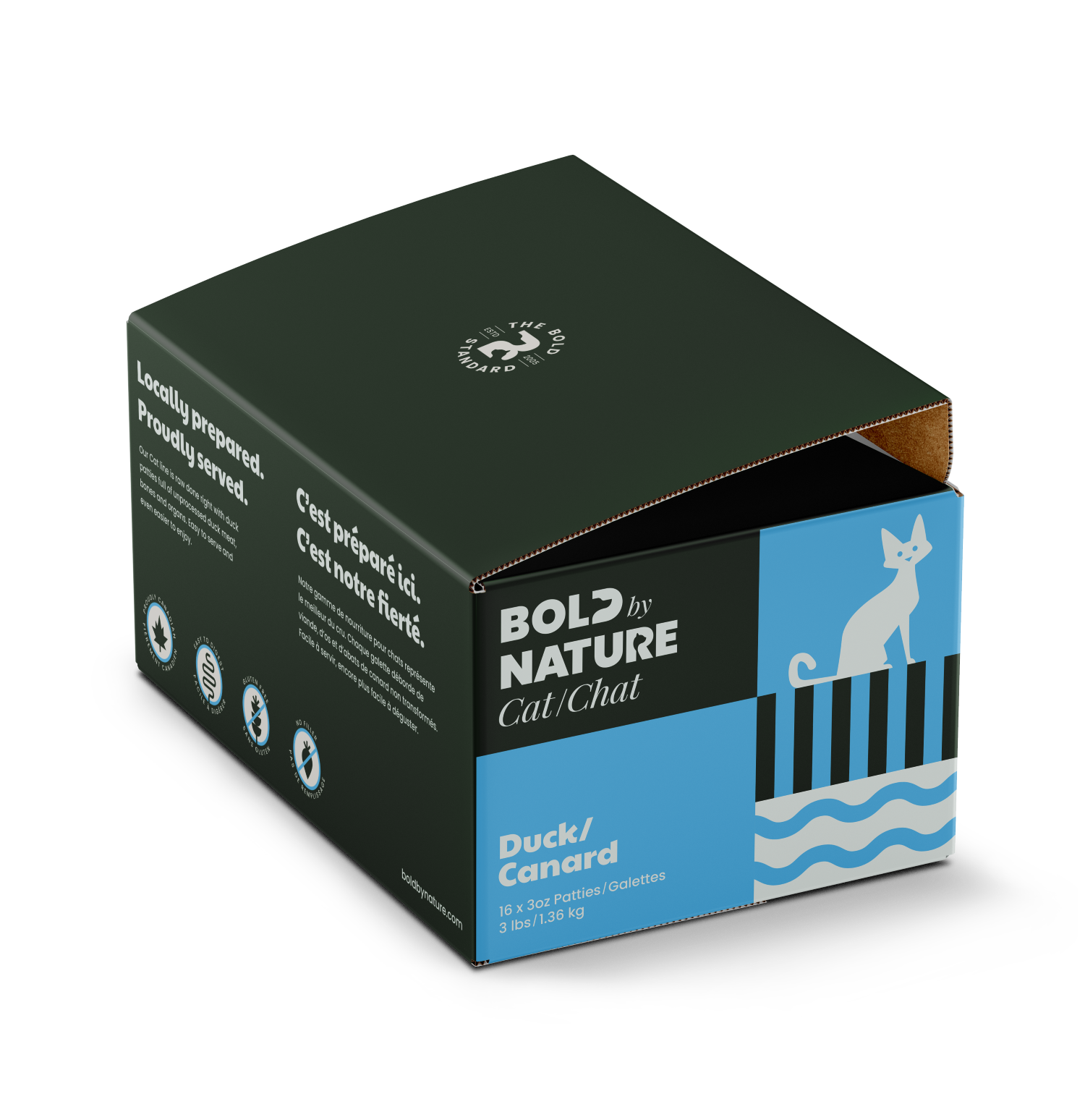 Bold By Nature Raw Duck Cat Patties