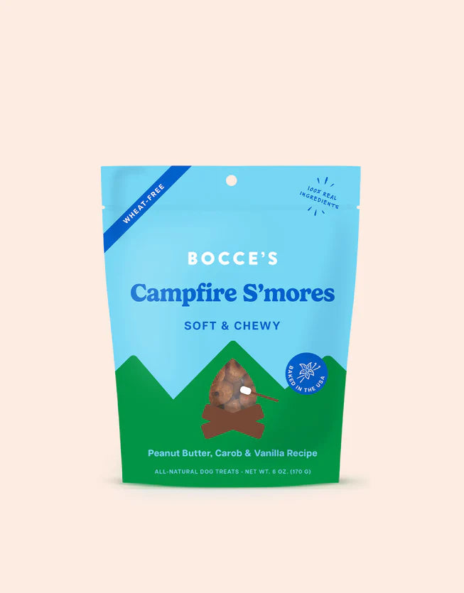 Bocce's Bakery Campfire S'Mores Soft & Chewy Dog Treats Bocce