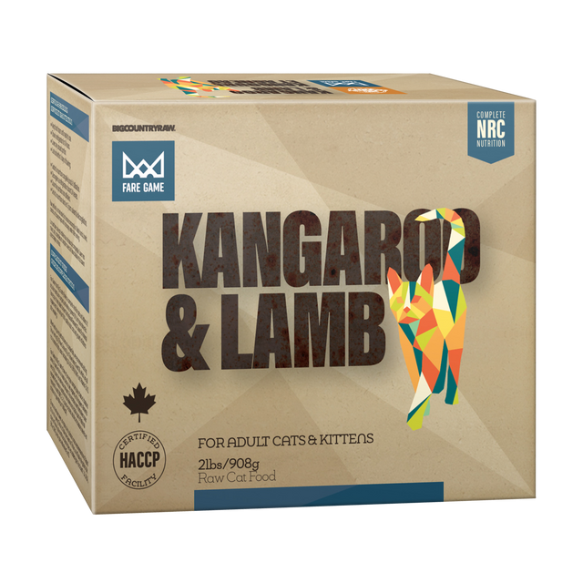 Big Country Raw Fare Game Kangaroo and Lamb Cat Recipe