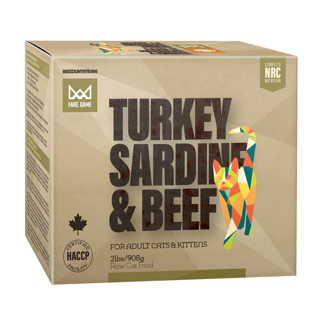 Big Country Raw Fare Game Turkey, Sardine, and Beef Cat Recipe Big Country Raw