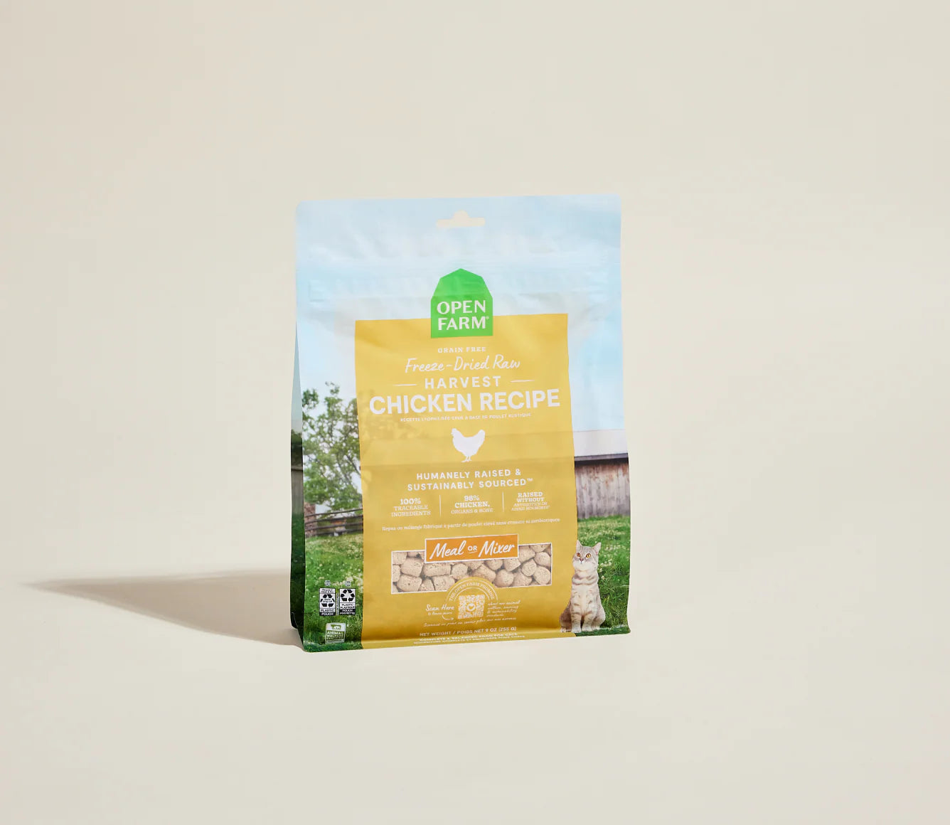 Open Farm Wild-Caught Chicken Freeze Dried Raw Morsels for Cats Open Farm