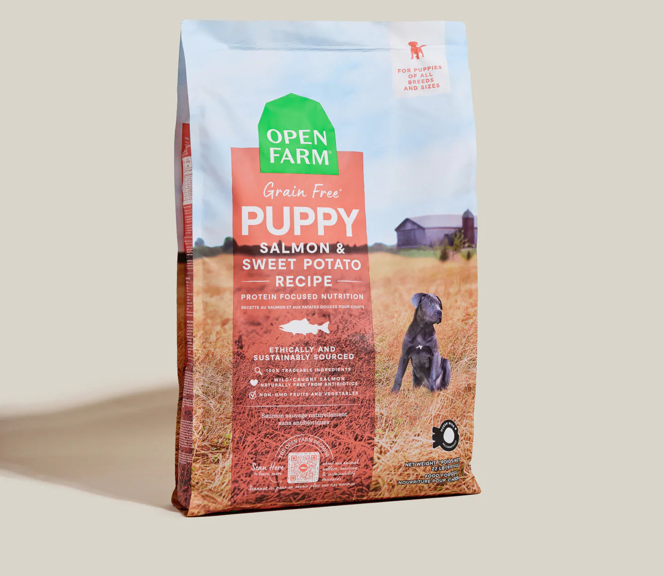 Open Farm Salmon & Sweet Potato Puppy Recipe Open Farm