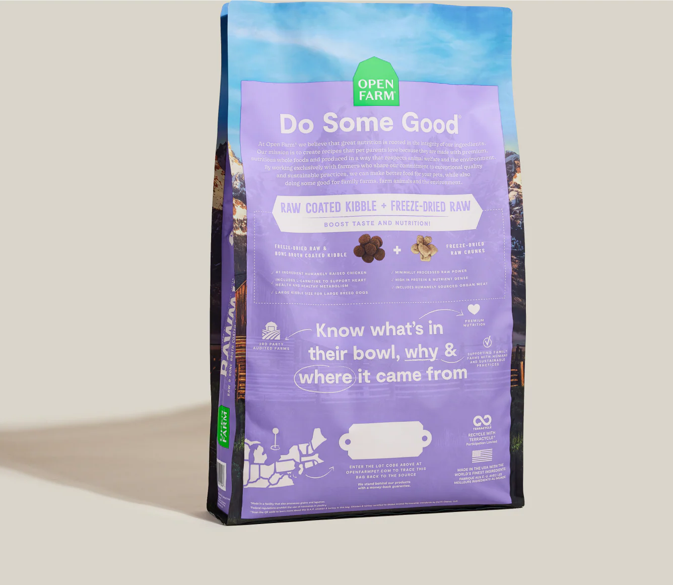 Open Farm RawMix Large Breed Grain-Free Dog Kibble Open Farm