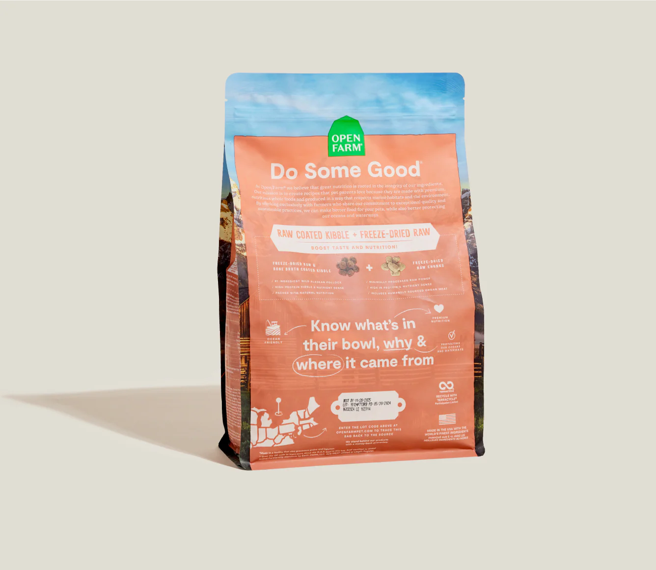 Open Farm RawMix Tide & Terrain Grain-Free Dog Kibble Open Farm