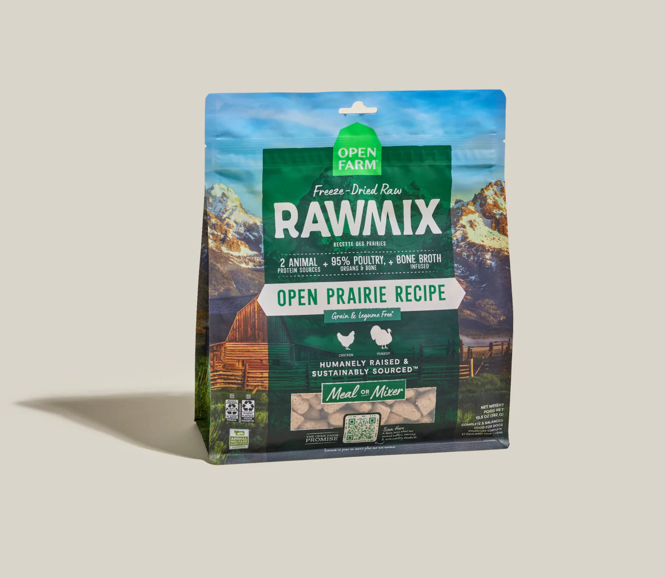 Open Farm RawMix Open Prairie Freeze Dried Raw Morsels for Dogs Open Farm