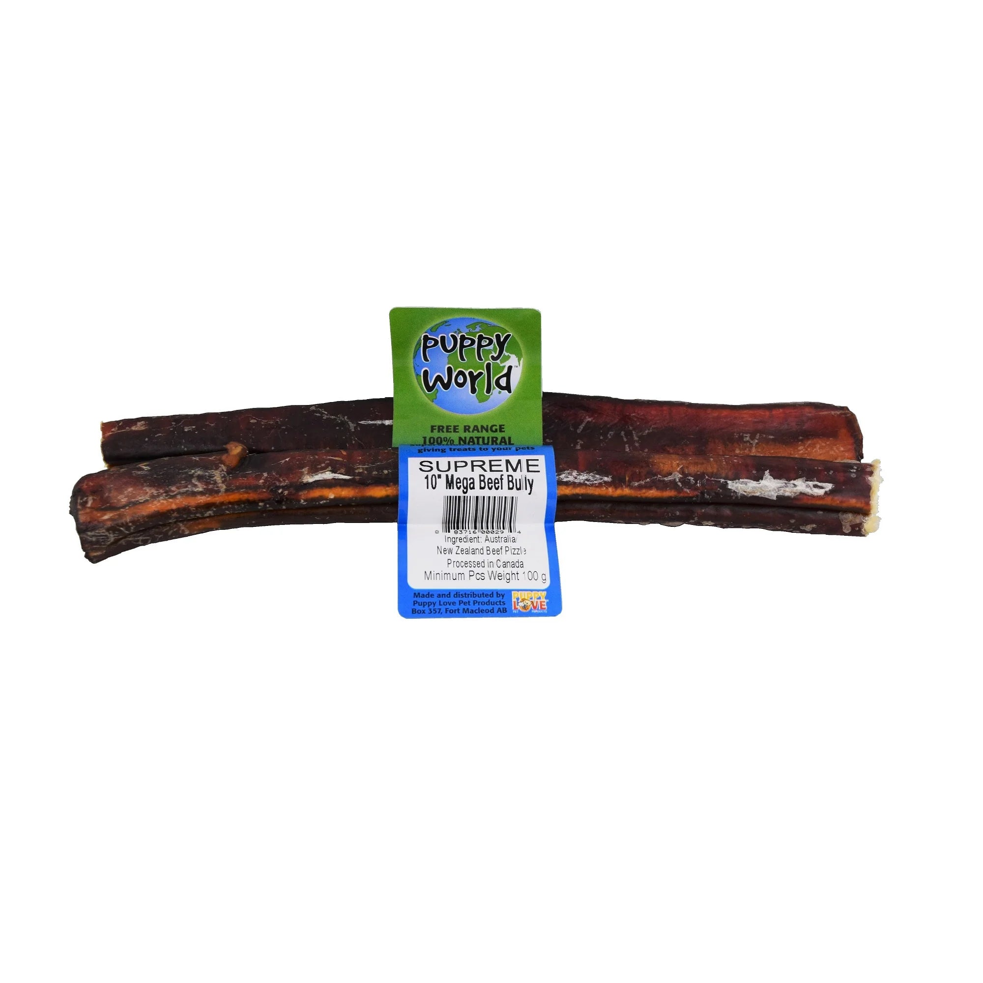 Puppy World Bully Stick Mega Supreme 10" Puppy World