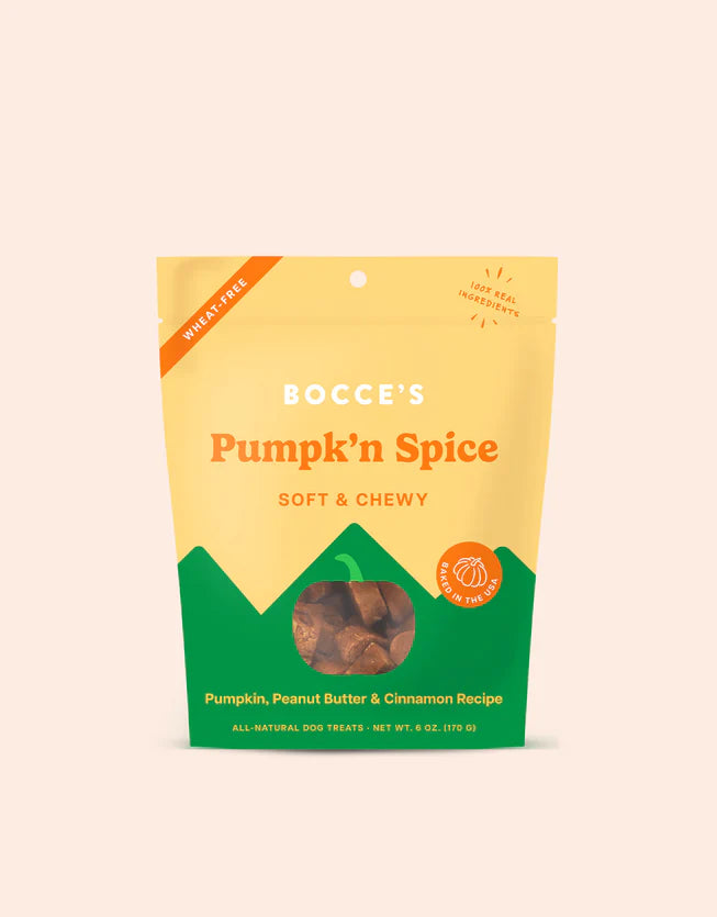 Bocce's Bakery Pumpk'n Spice Soft & Chewy Dog Treats