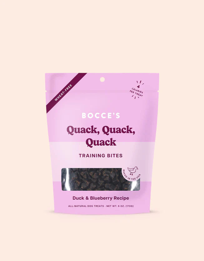 Bocce's Bakery Quack, Quack, Quack Training Bites for Dogs Bocce