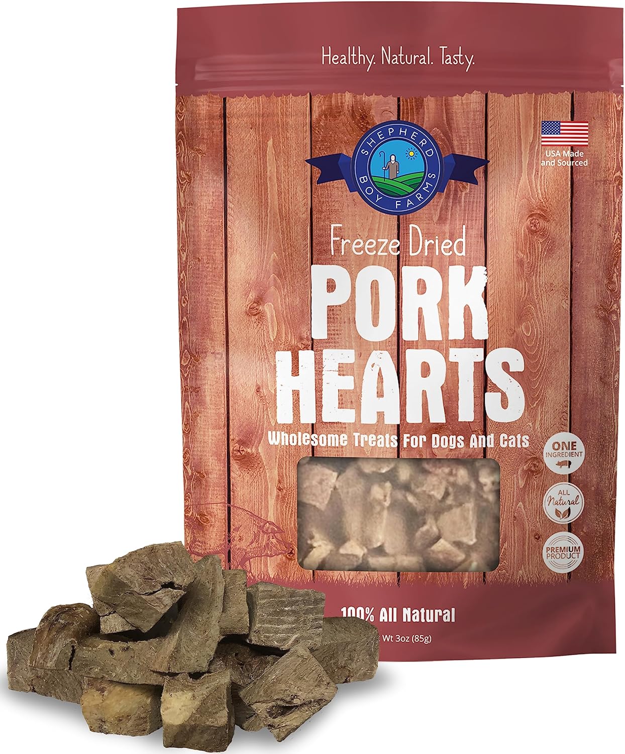 Shepherd Boy FREEZE-DRIED PORK HEARTS