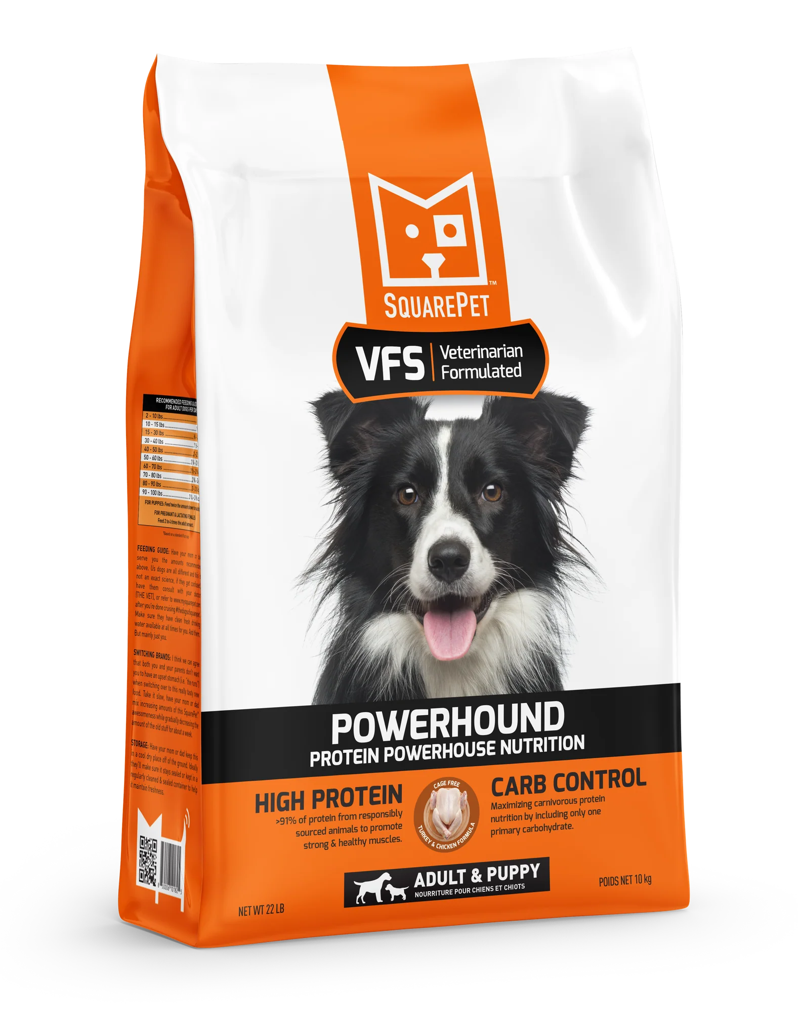 Square Pet VFS POWERHOUND Turkey & Chicken for Dogs