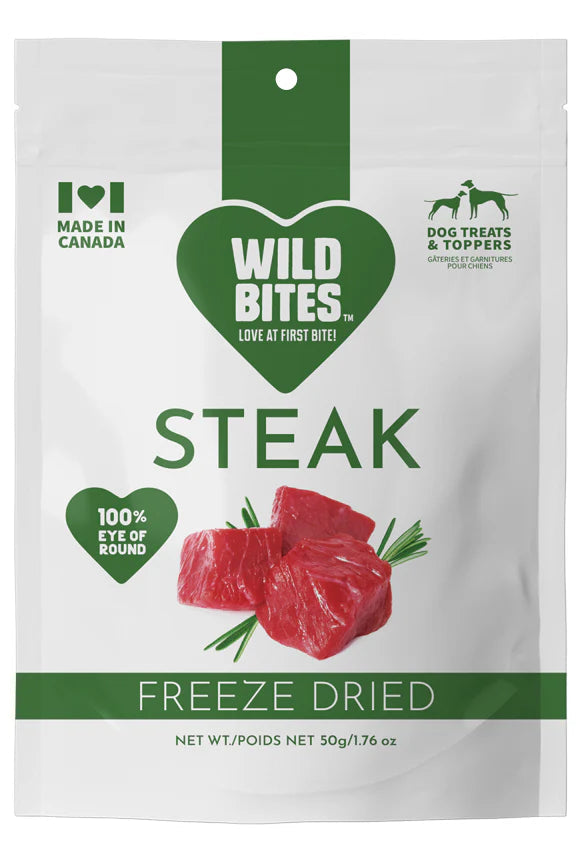 WILD BITES FREEZE DRIED STEAK WILD BITES