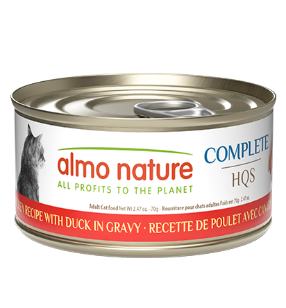 Almo Nature HQS Complete Chicken with Duck in Gravy Cat Food Almo