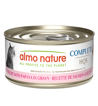 Almo Nature HQS Complete - Salmon Recipe with Papaya in Gravy Canned Cat Food