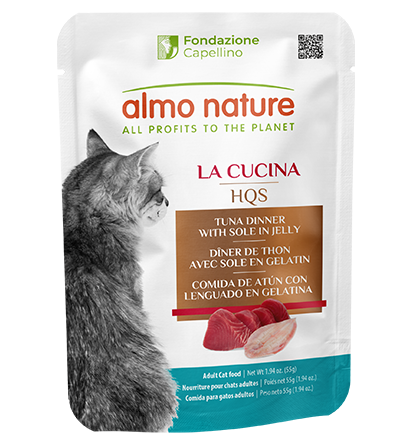Almo Nature HQS La Cucina Tuna Dinner with Sole in Jelly Cat Food Almo