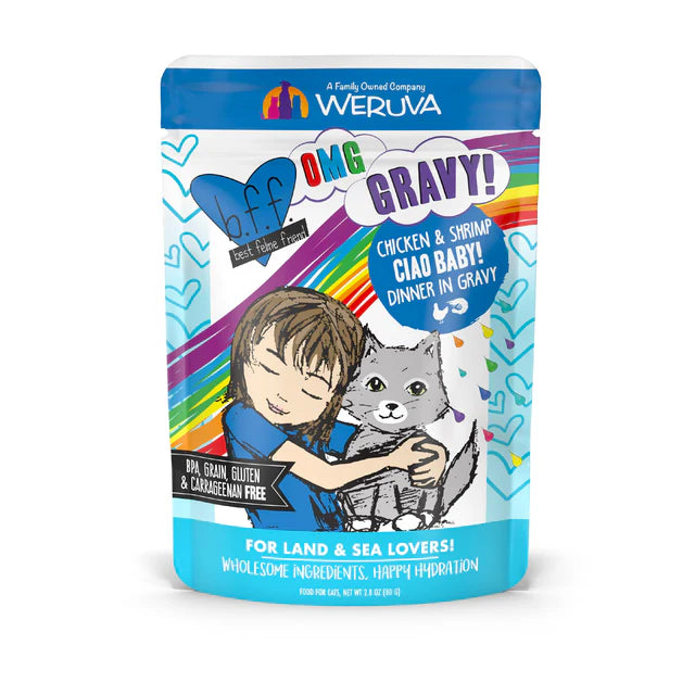 WERUVA B.F.F. Cat Food Pouch - Chicken & Shrimp Ciao Baby! Weruva