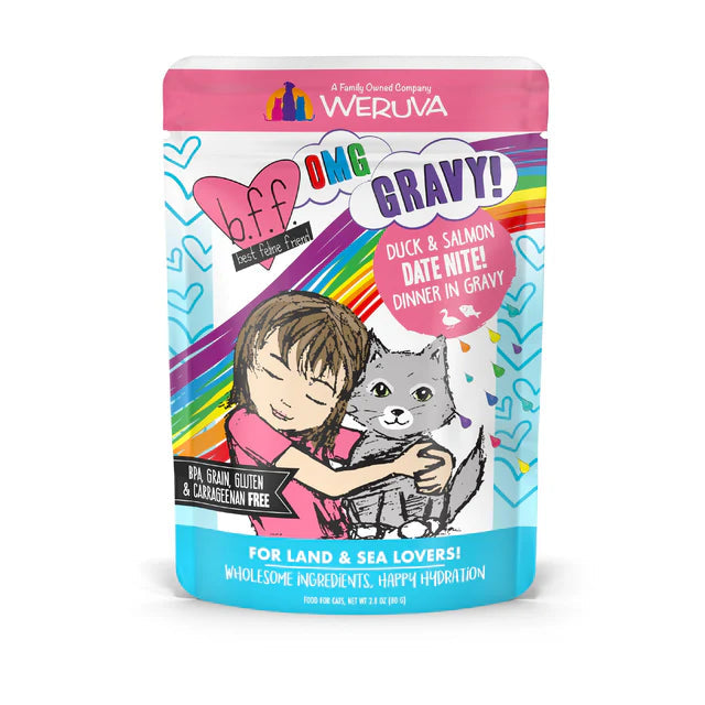 WERUVA B.F.F. Cat Food Pouch - Duck & Salmon Date Nite! Weruva
