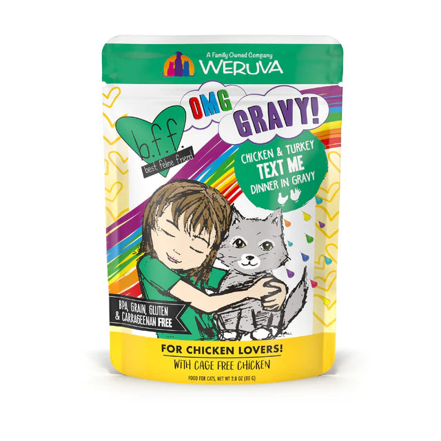 WERUVA B.F.F. Cat Food Pouch - Chicken & Turkey Text Me Weruva