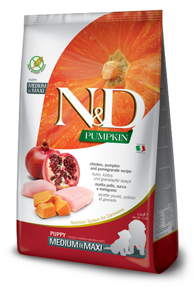 Farmina N&D Pumpkin Puppy Medium & Maxi - Chicken, Pumpkin and Pomegratean Farmina