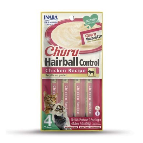 Inaba CIAO Churu Purées - Hairball Chicken Recipe Inaba
