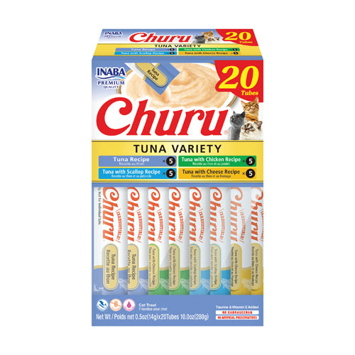 Inaba CIAO Churu Purées - Tuna Variety 20 Pack