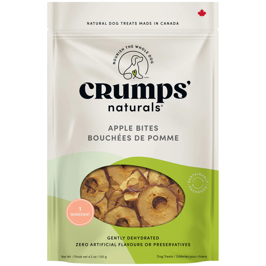 Crumps' Natural Apple Bites Dog Treats Crumps