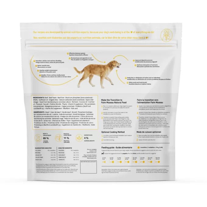 Faim Museau Beef & Broccoli Dog Formula Faim Museau