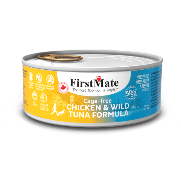 First Mate Cage Free Chicken & Wild Tuna 50/50 Formula for Cats