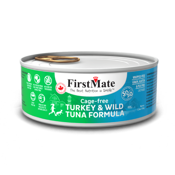 First Mate Cage-free Turkey & Wild Tuna 50/50 Formula for Cats First Mate
