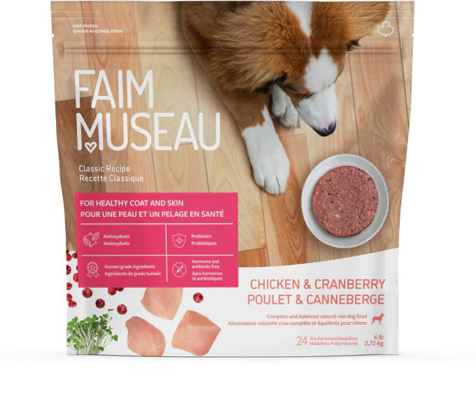 Faim Museau Chicken & Cranberry Dog Recipe Faim Museau