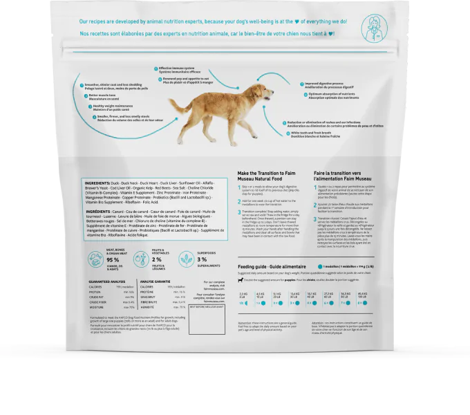 Faim Museau Hypoallergenic Duck Dog Formula Faim Museau