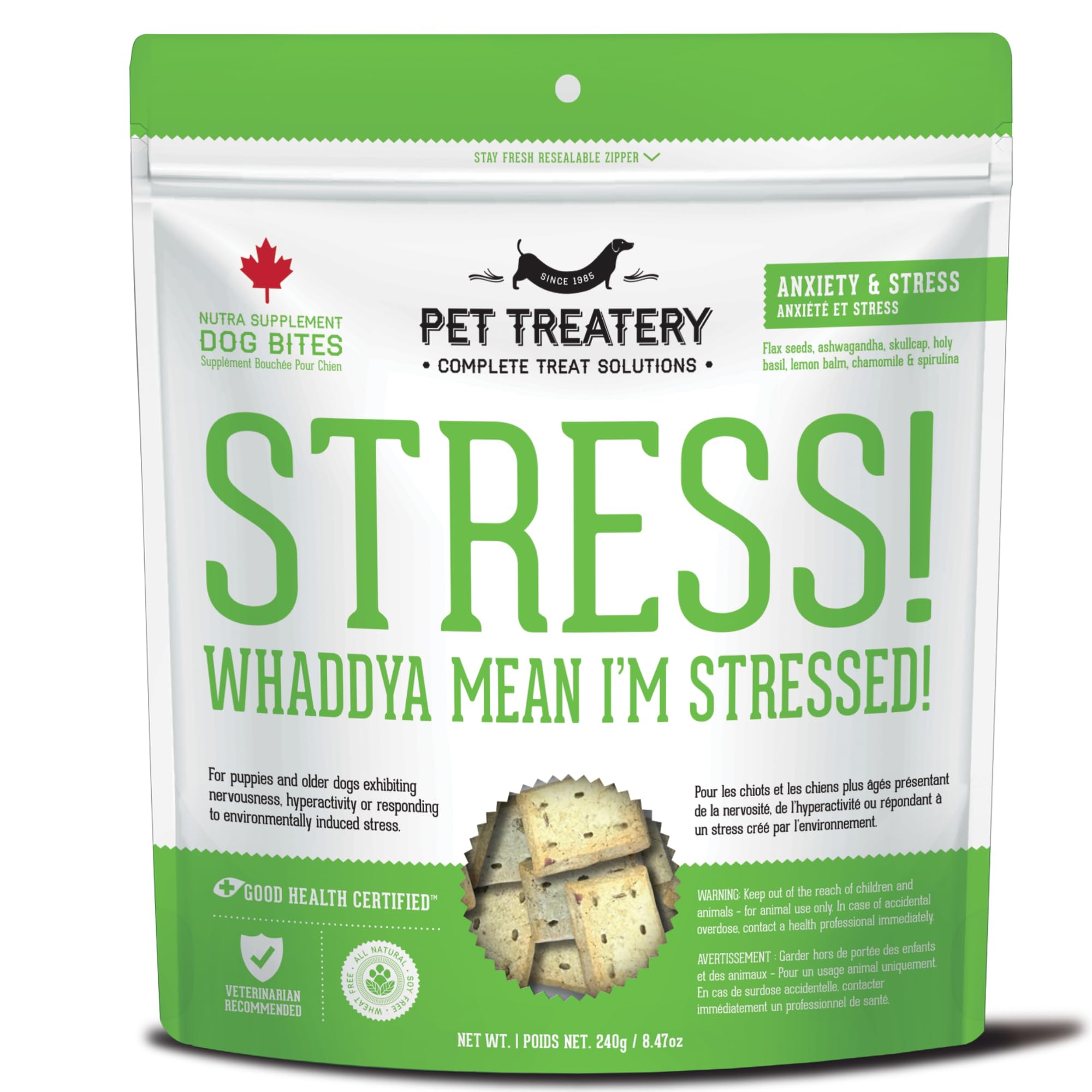 Granville Island Pet Treatery Stress! Whaddya Mean Stressed! Granville Island Pet Treatery