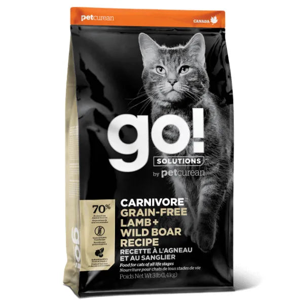 Go! Solutions Carnivore - Grain Free Lamb + Wild Boar Cat Recipe