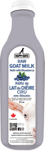 Happy Days Raw Goats Milk Kefir with Blueberry Happy Days