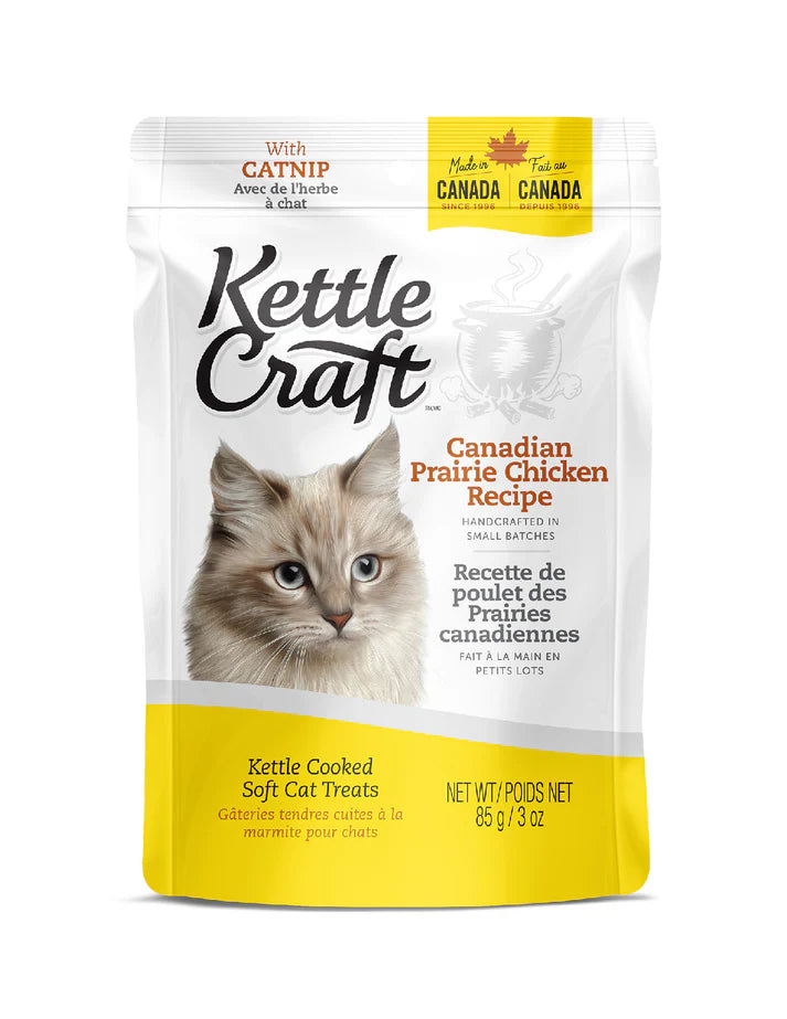 Kettle Craft Cat Treats Canadian Prairie Chicken Recipe with Catnip Kettle Craft