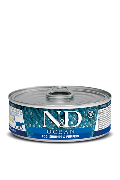 Farmina Natural & Delicious Cod, Shrimp, and Pumpkin Adult Cat Food Farmina
