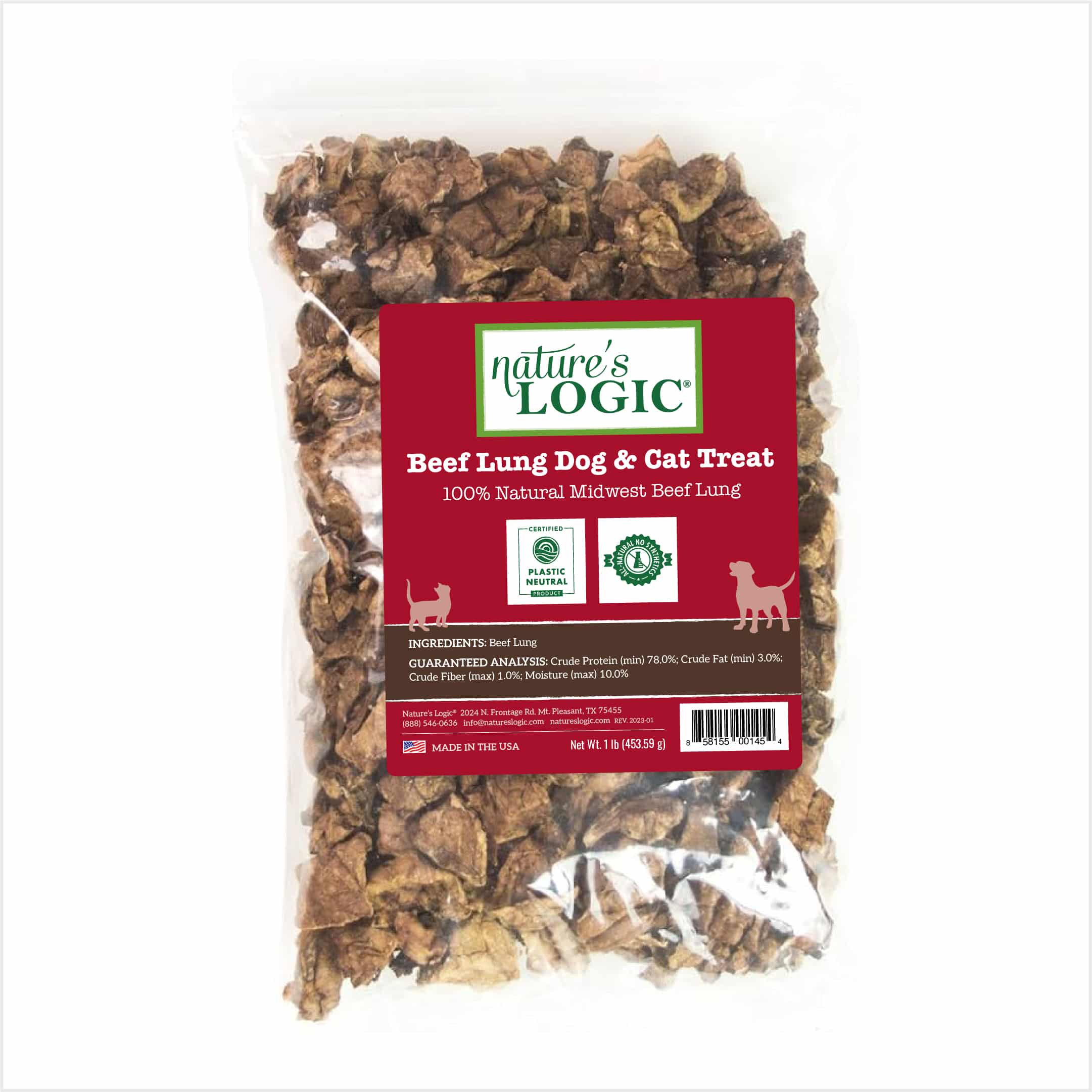 Nature's Logic Beef Lung Bites Natures Logic