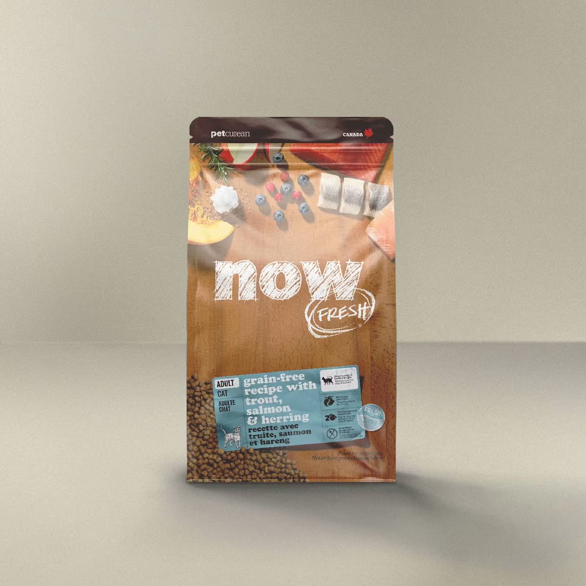 NOW Fresh Grain Free Recipe for Adult Cats - Trout, Salmon, and Herring Now Fresh