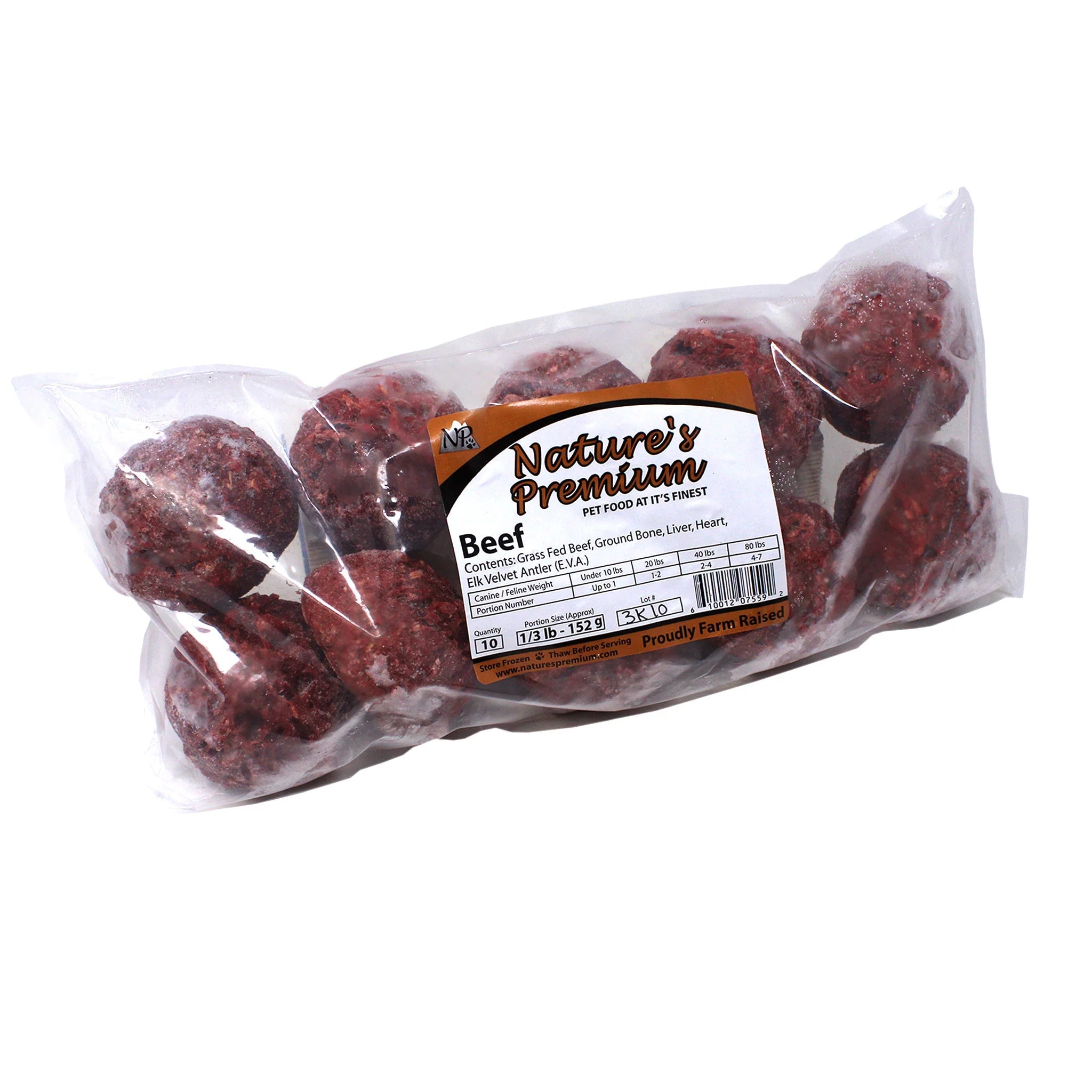 Natures Premium Beef Meatballs Natures Premium