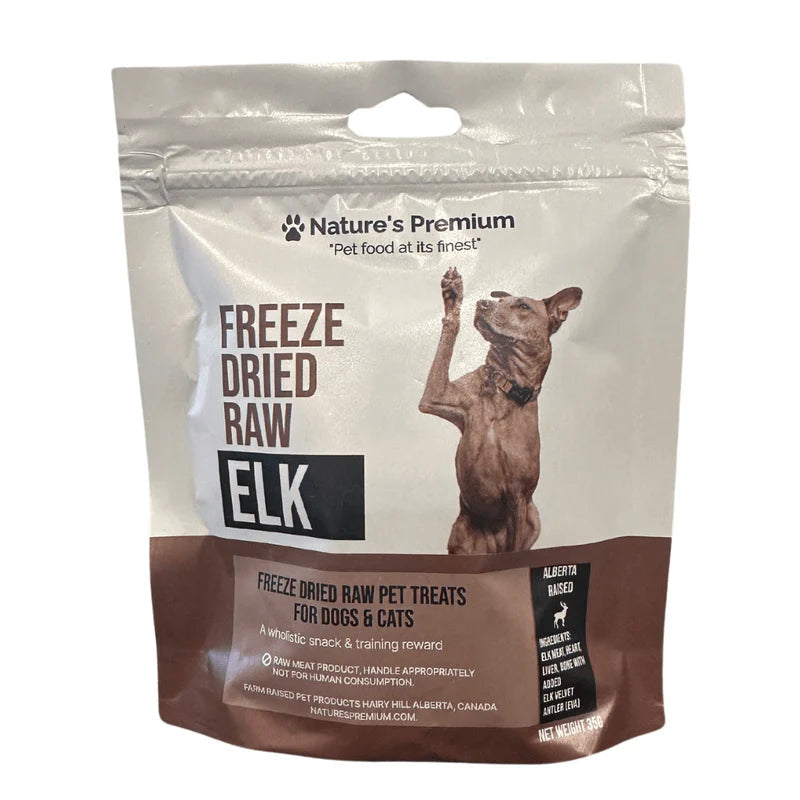 Nature's Premium Freeze Dried Elk Treats Natures Premium