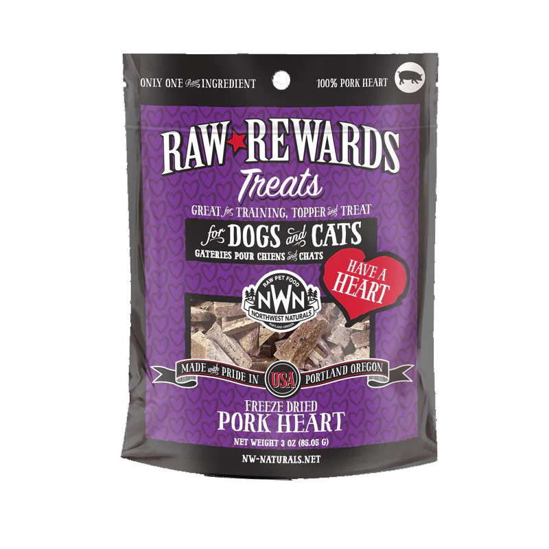 Northwest Naturals Rewards Freeze Dried Pork Hearts