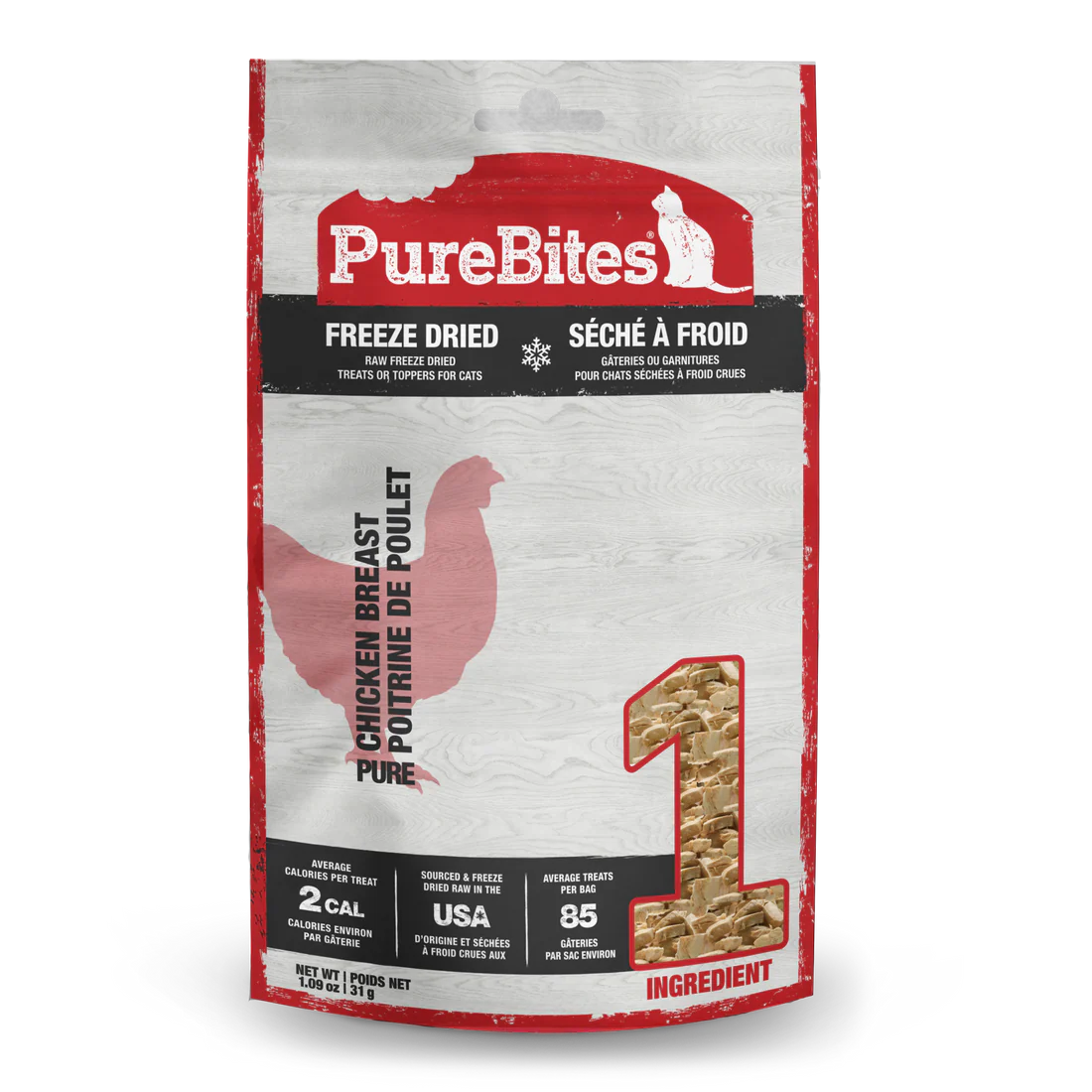 PureBites Freeze Dried Treats - Chicken Breast Cat Treat PureBites