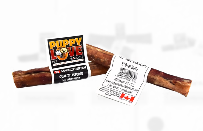 Puppy Love Beef Bully 6" Puppy Love
