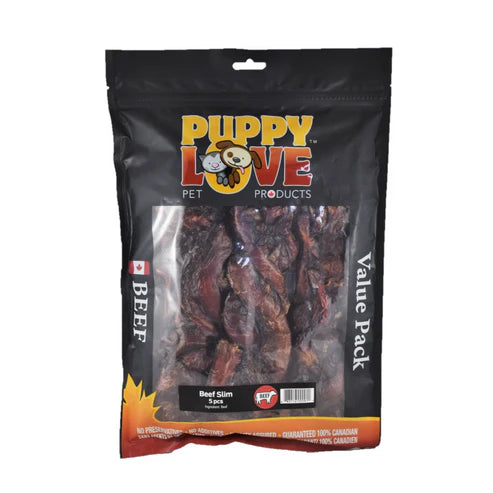 Puppy Love Canadian Beef Jr. Twisty Value Pack 5 Pieces Puppy Love